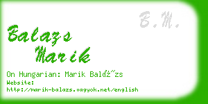 balazs marik business card